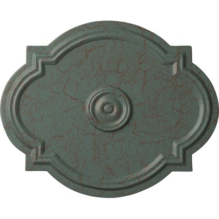 Ekena Millwork Waltz Ceiling Medallion (Fits Canopies up to 4 1/2"), 21 1/4"W x 17 3/8"H x 1"P, Cloud Burst Crackle CM21WACBC